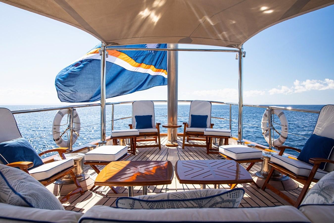 a boat on the water aboard MIKADO Yacht for Sale