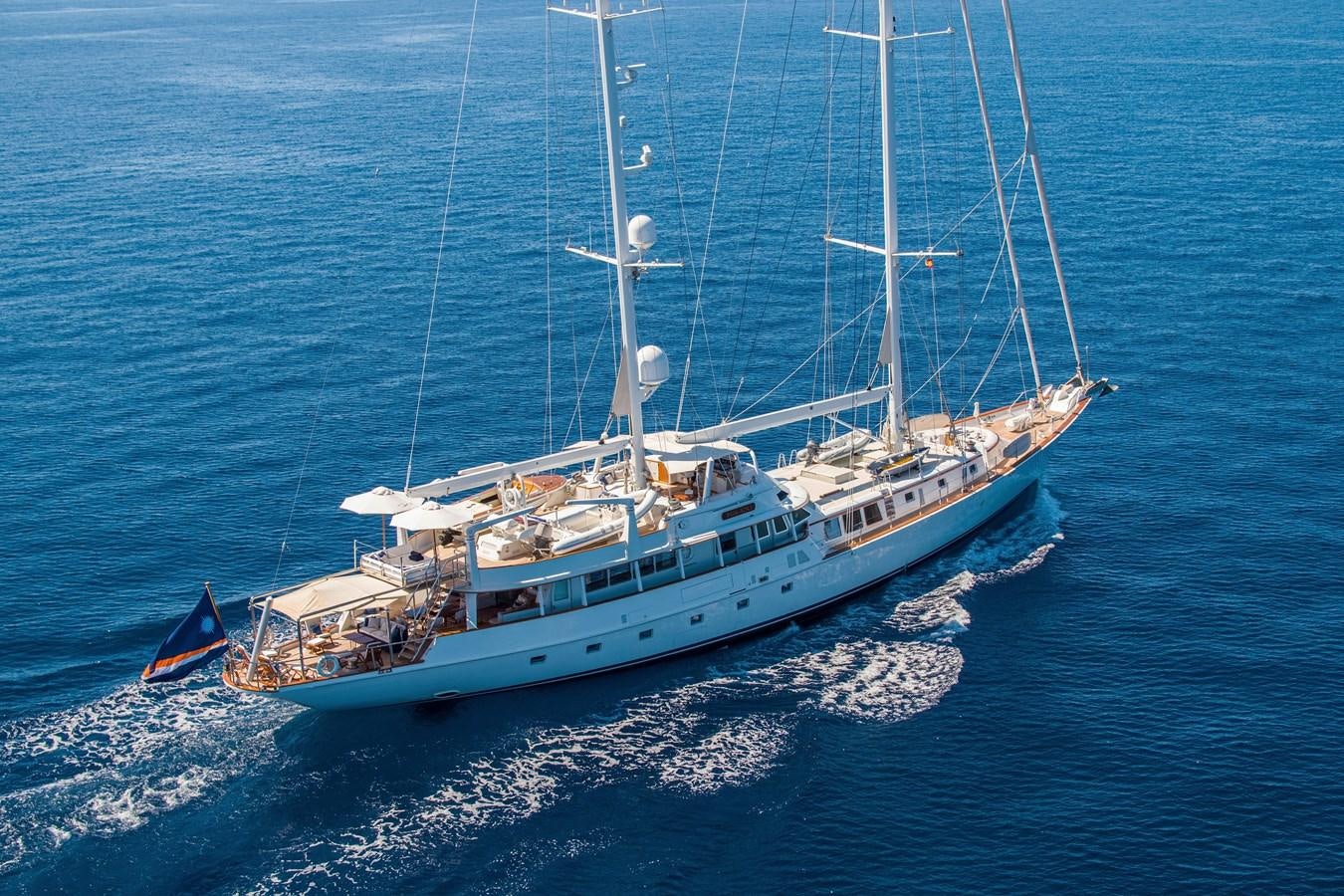 a boat on the water aboard MIKADO Yacht for Sale