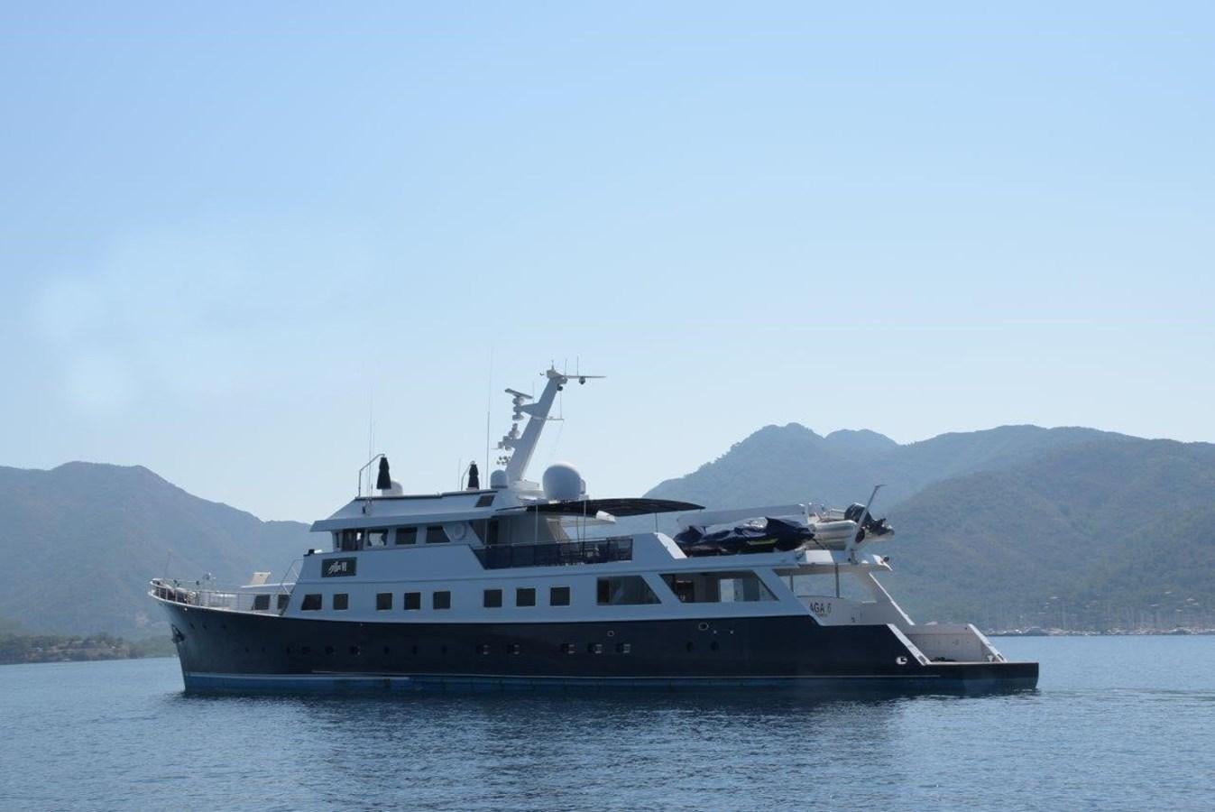 a large boat in the water aboard AGA 6 Yacht for Sale
