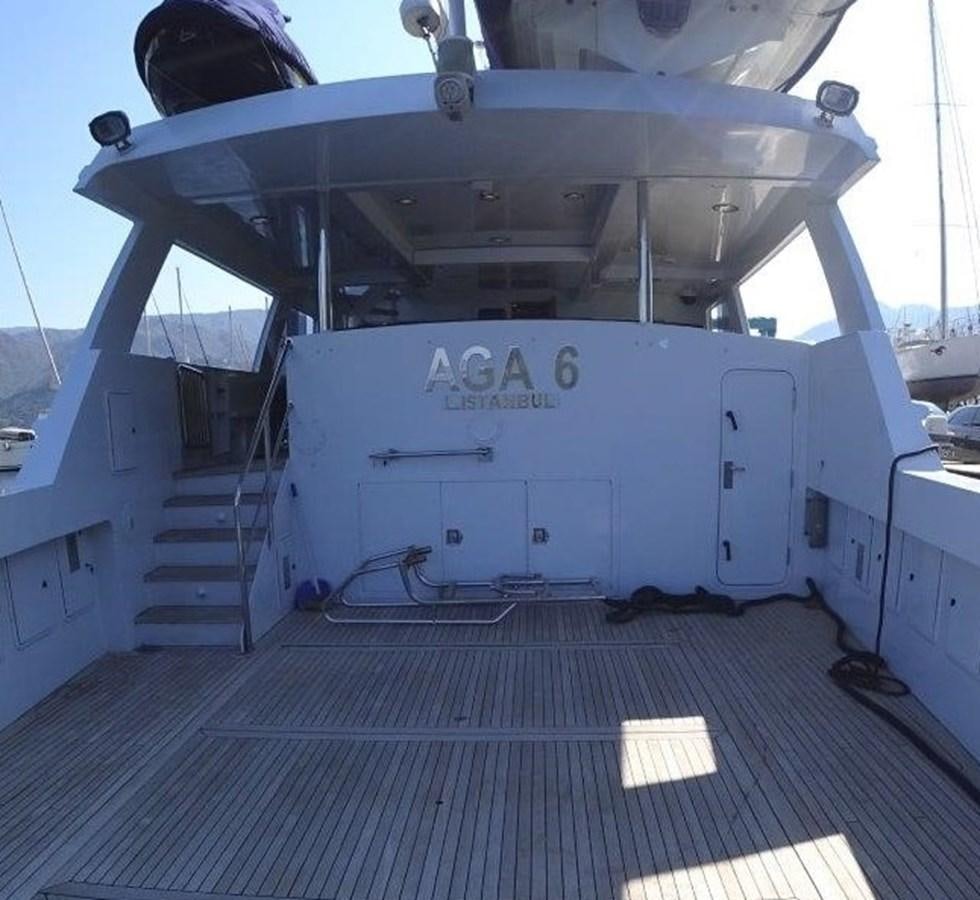 a large metal machine aboard AGA 6 Yacht for Sale