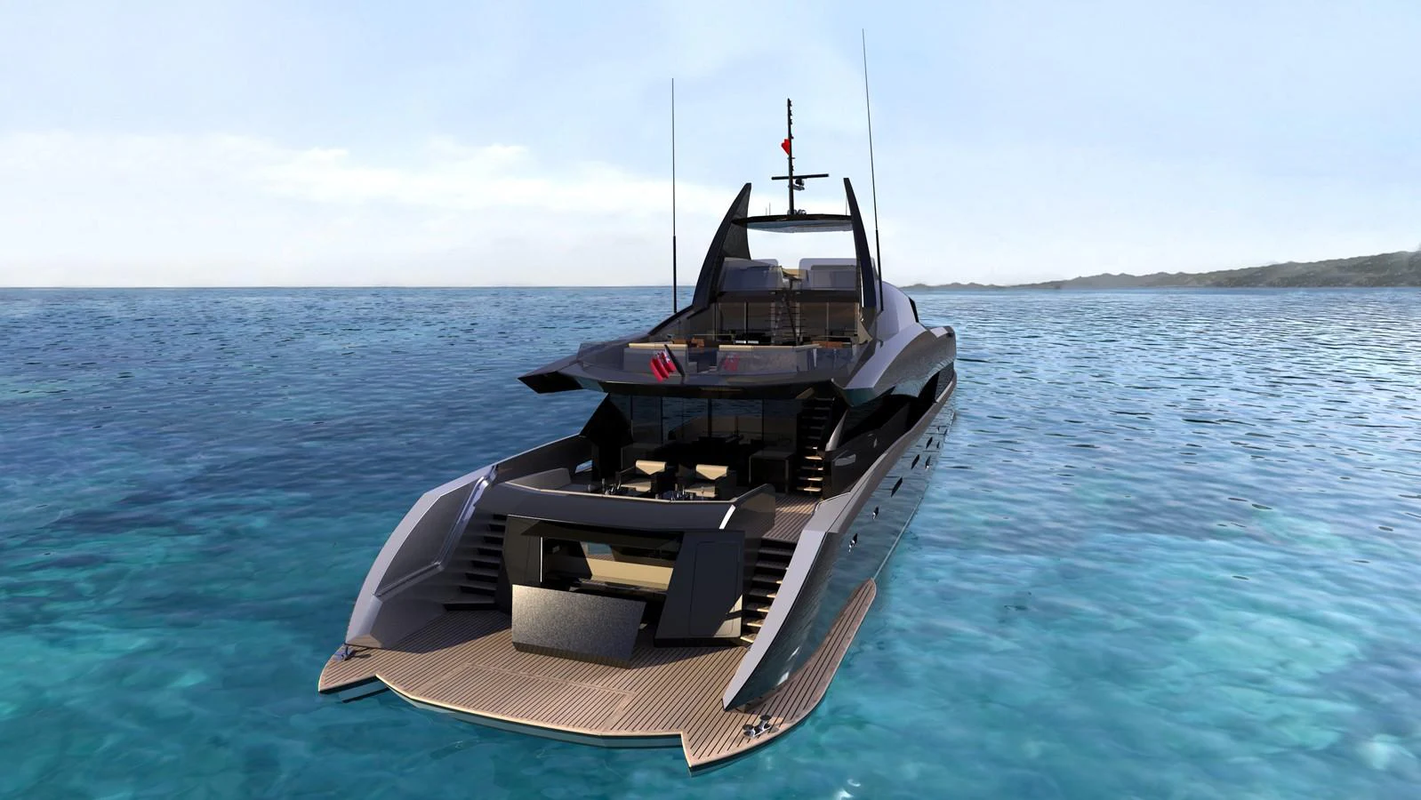 a boat on the water aboard THE GOTHAM Yacht for Sale