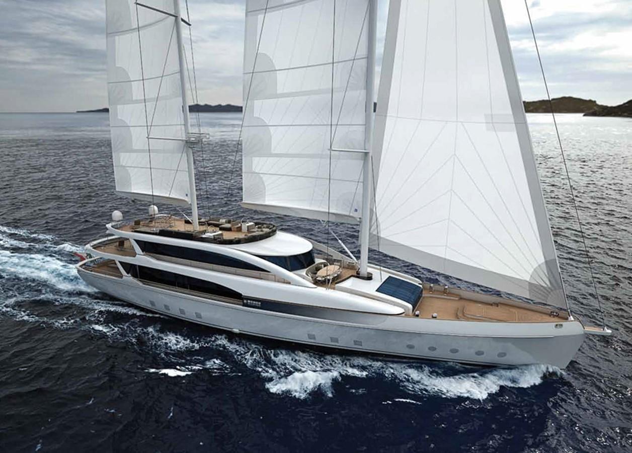 a sailboat on the water aboard SM45  AMERIGO Yacht for Sale