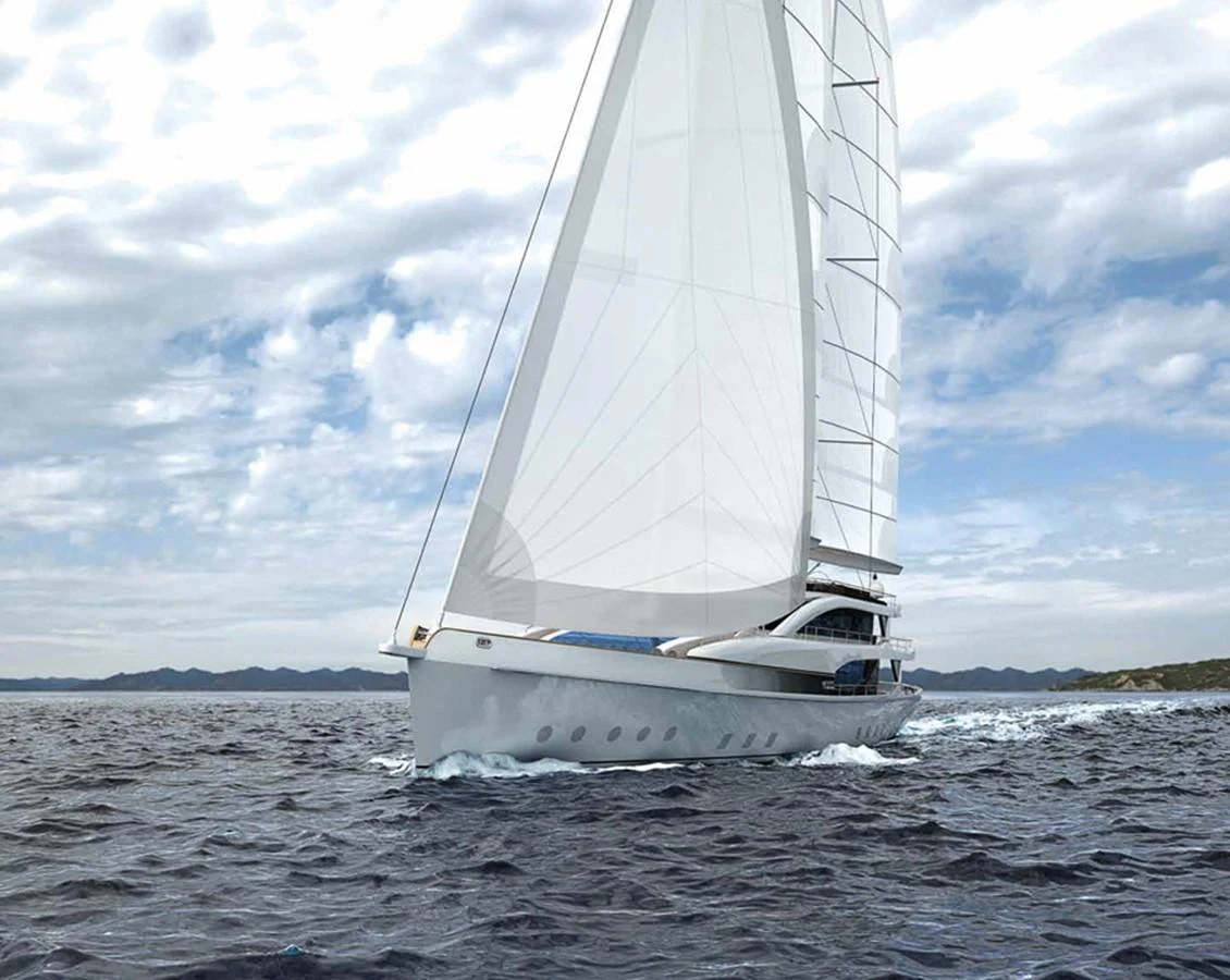 a sailboat on the water aboard SM45  AMERIGO Yacht for Sale