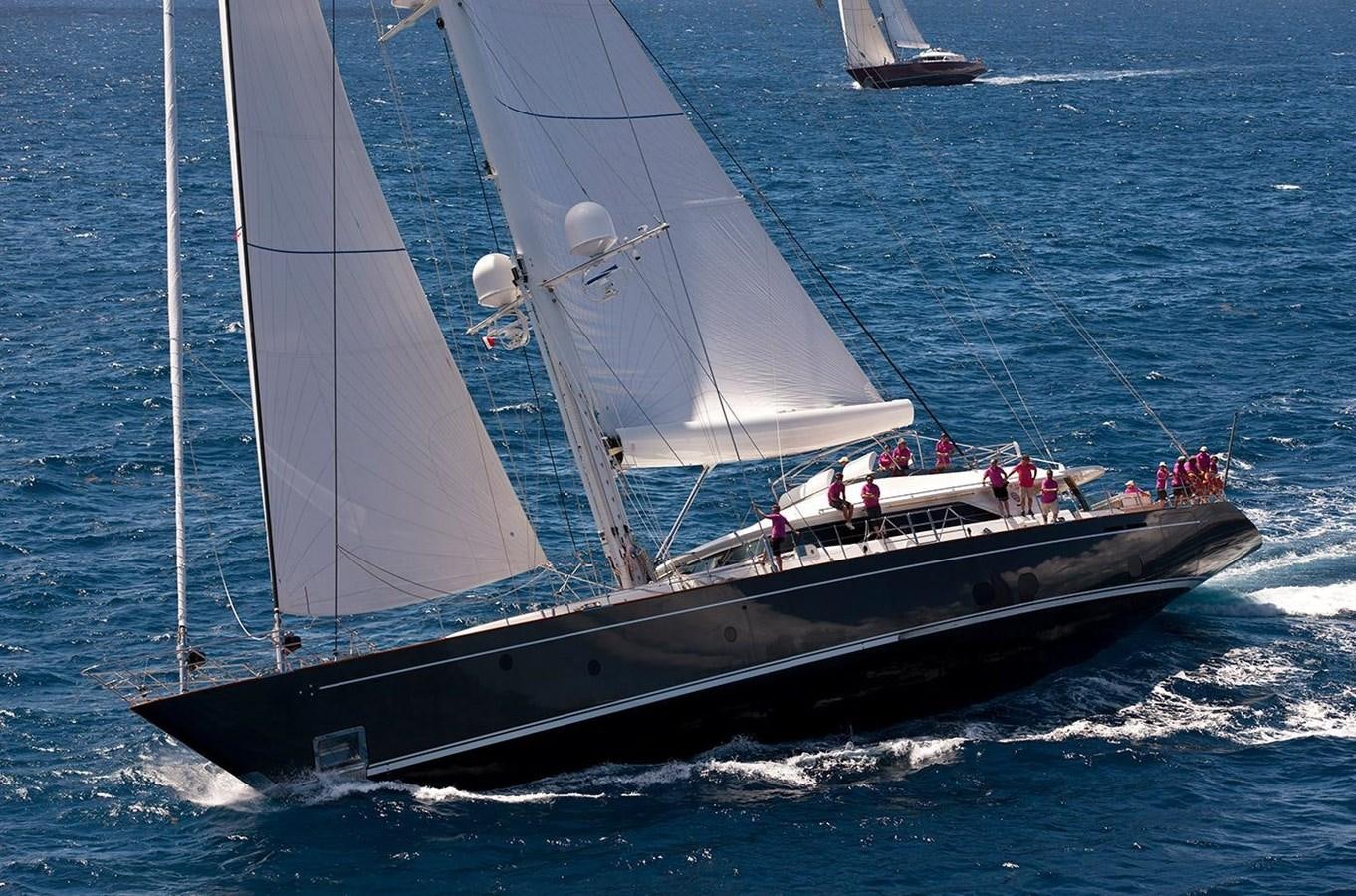 a boat sailing on the sea aboard SERENDIPITY I Yacht for Sale