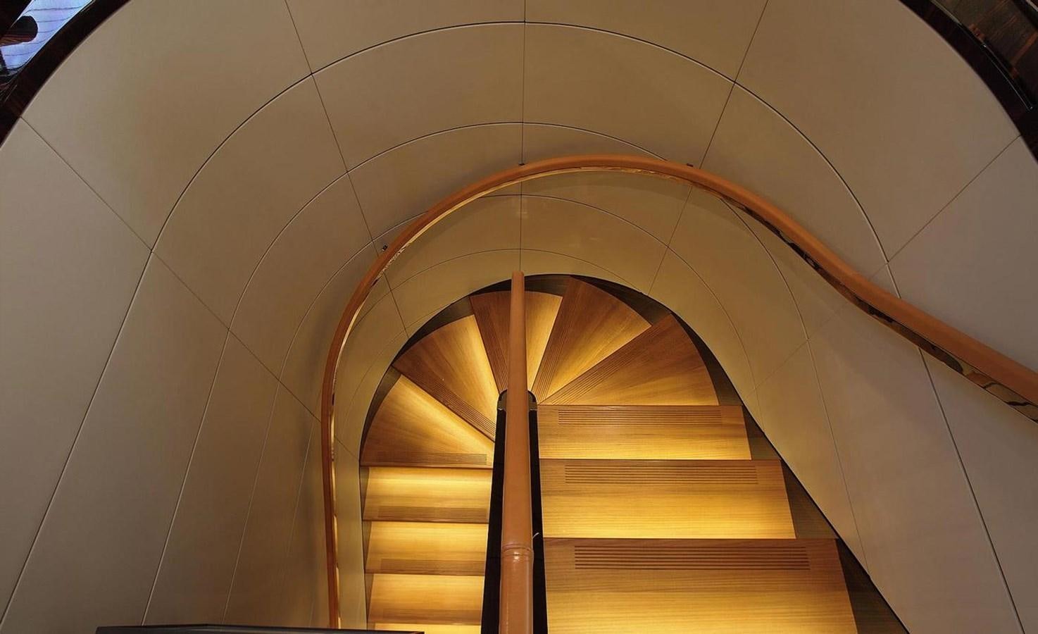 a large arched bridge aboard SERENDIPITY I Yacht for Sale