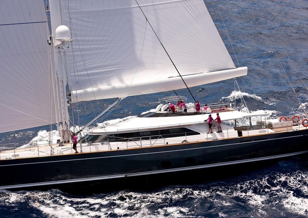 a boat on the water aboard SERENDIPITY I Yacht for Sale