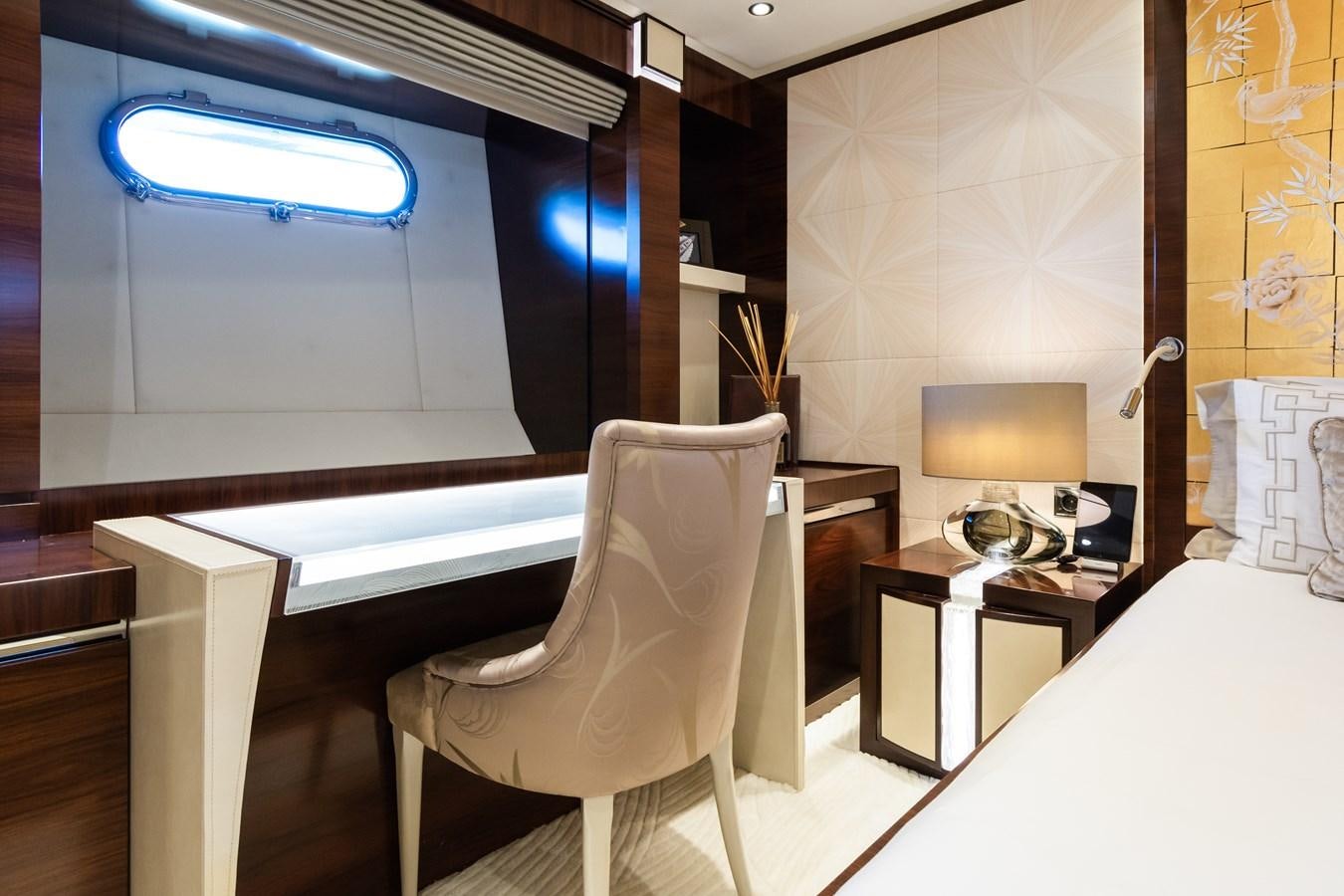 a room with a chair and a desk aboard SILVER WIND Yacht for Sale