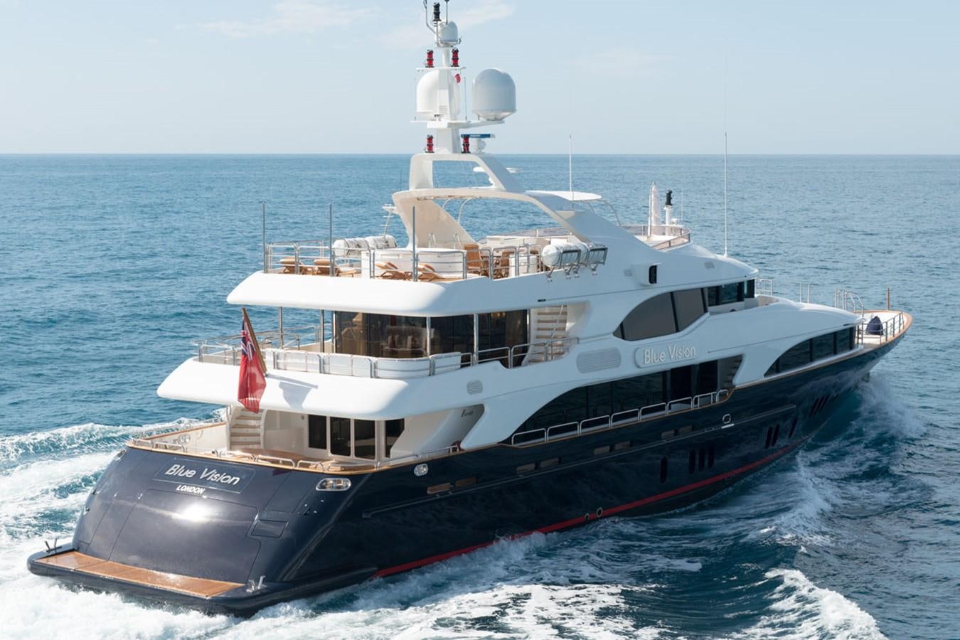 a boat on the water aboard BLUE VISION Yacht for Sale