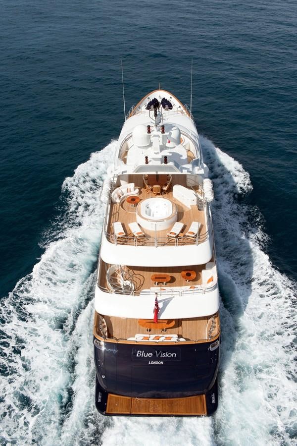 a ship in the water aboard BLUE VISION Yacht for Sale