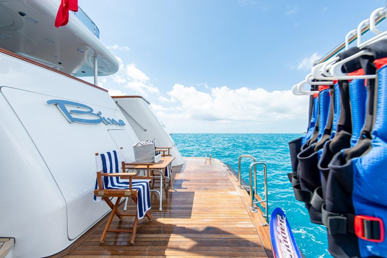 a boat on the water aboard BINA Yacht for Sale