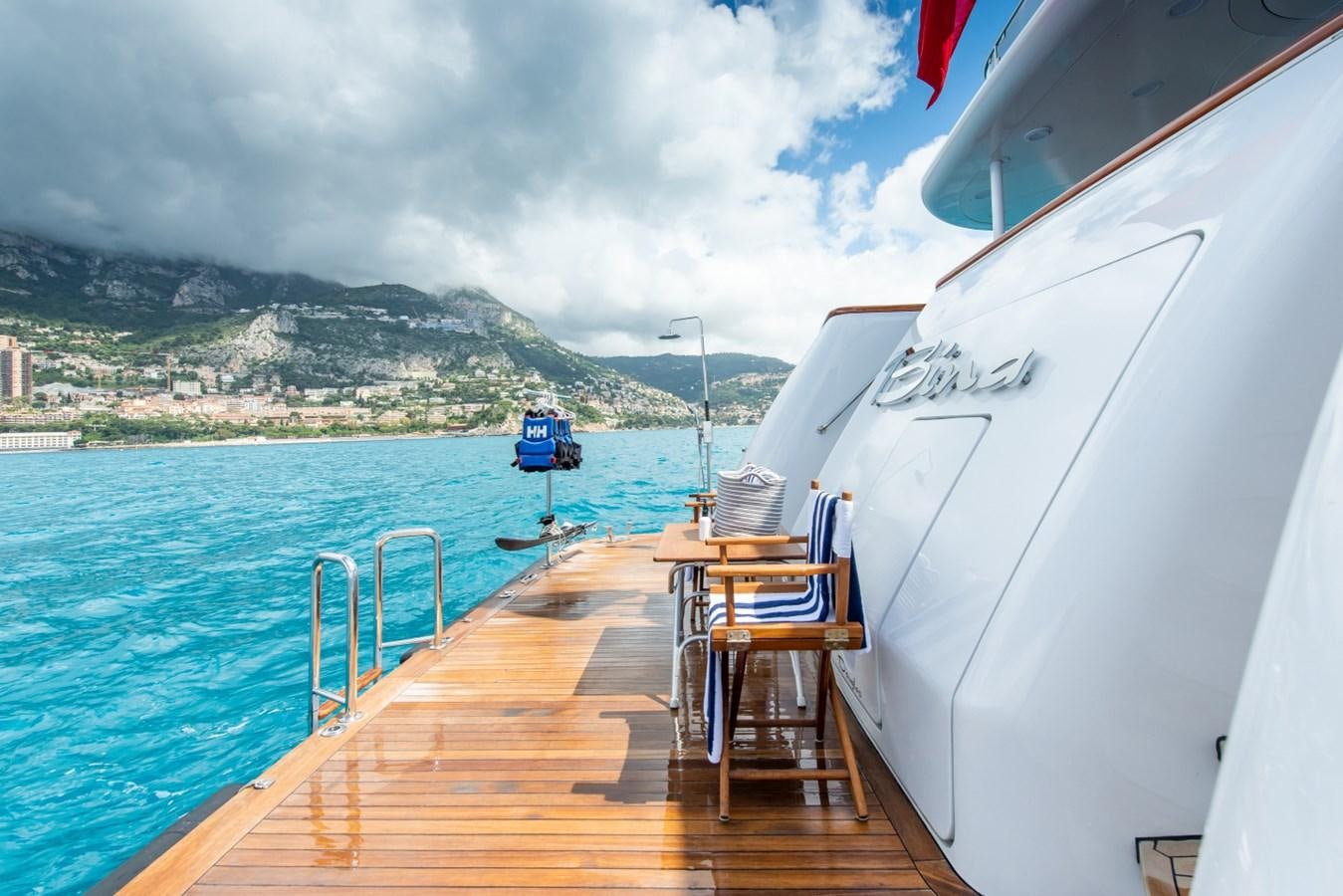a boat on a body of water aboard BINA Yacht for Sale