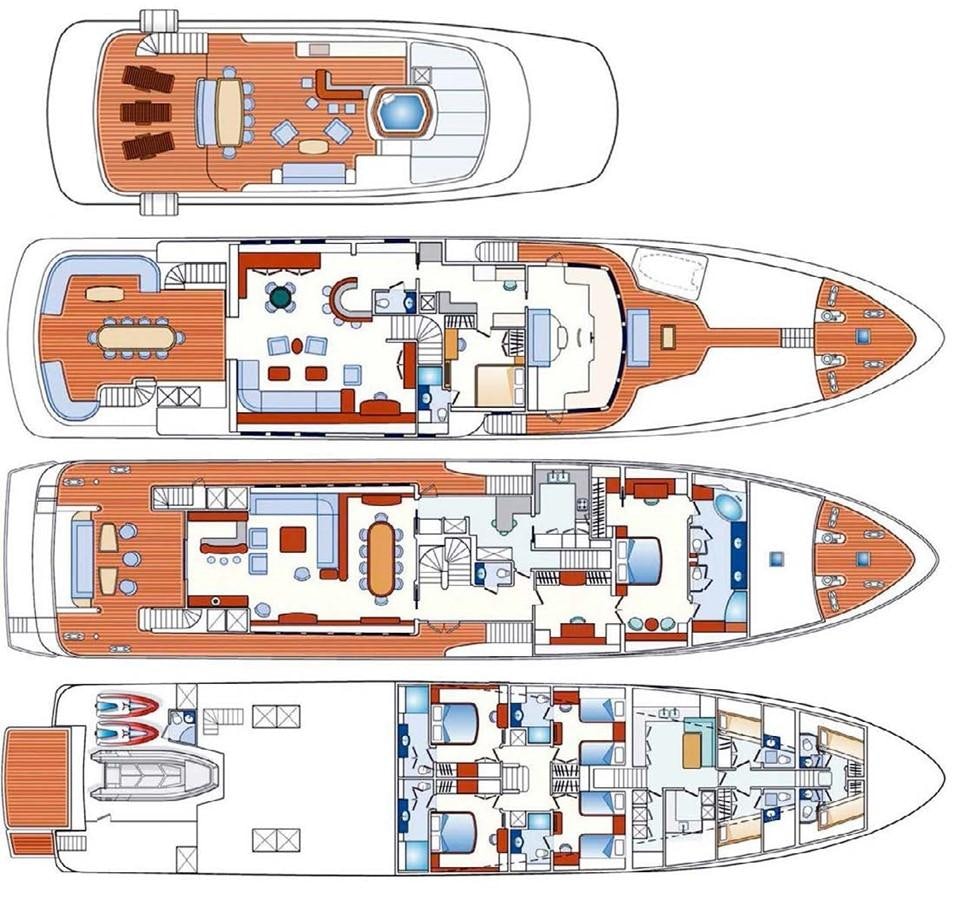 diagram aboard DIANE Yacht for Sale