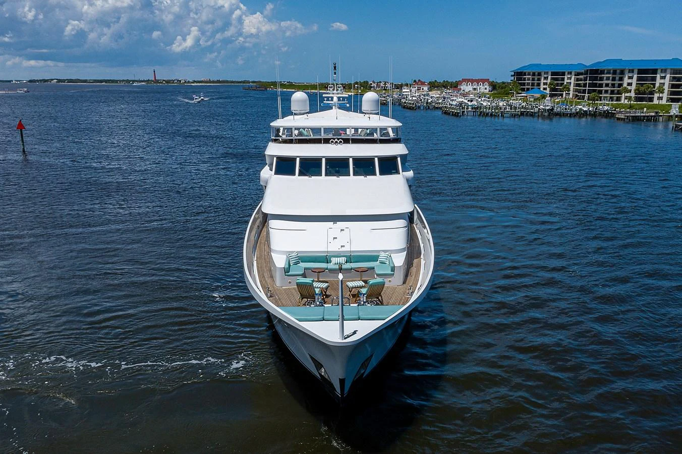 a boat in the water aboard LA SIRENA Yacht for Sale