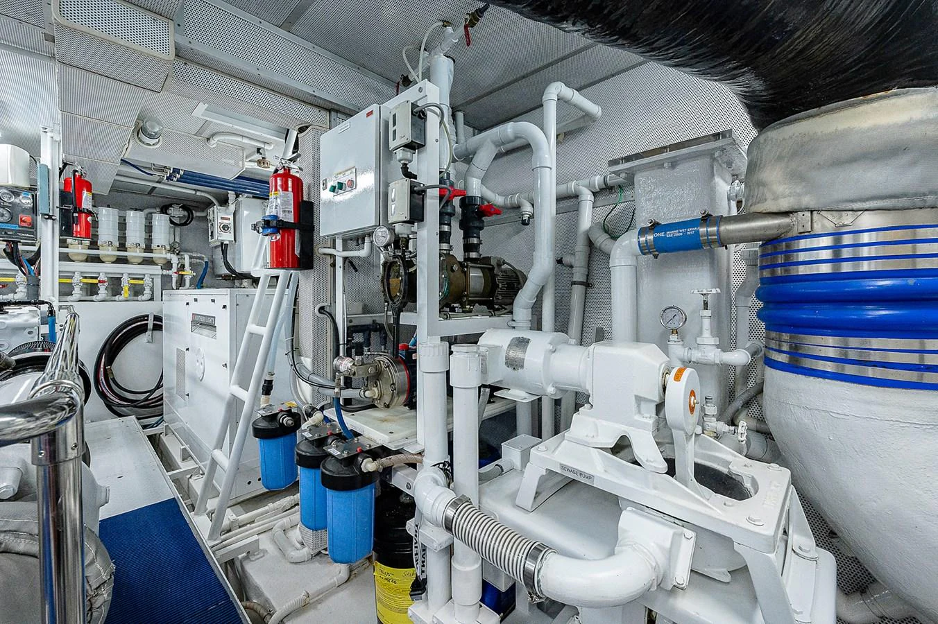 a close-up of a machine aboard LA SIRENA Yacht for Sale