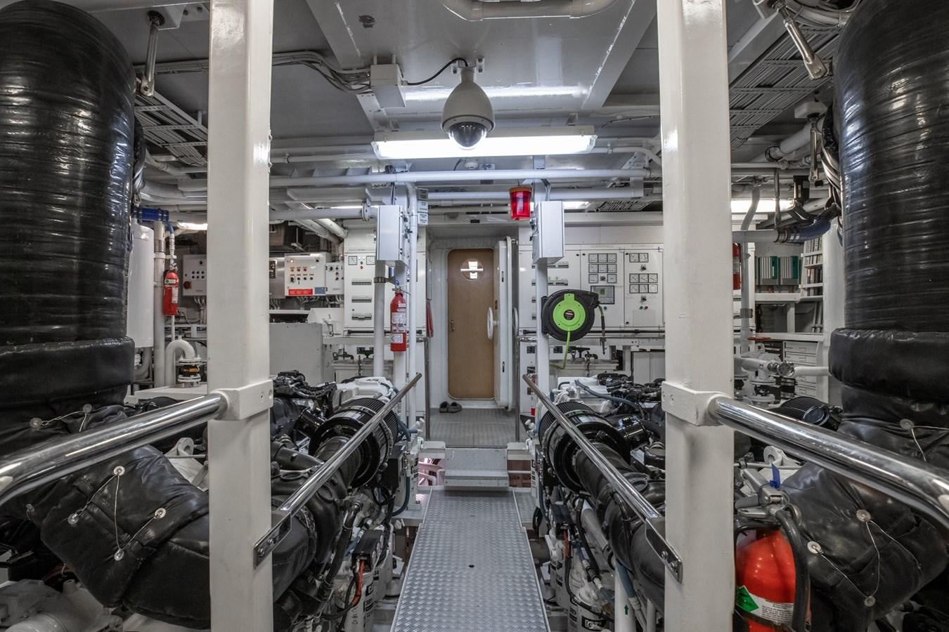 inside of a factory aboard NEVER ENOUGH Yacht for Sale