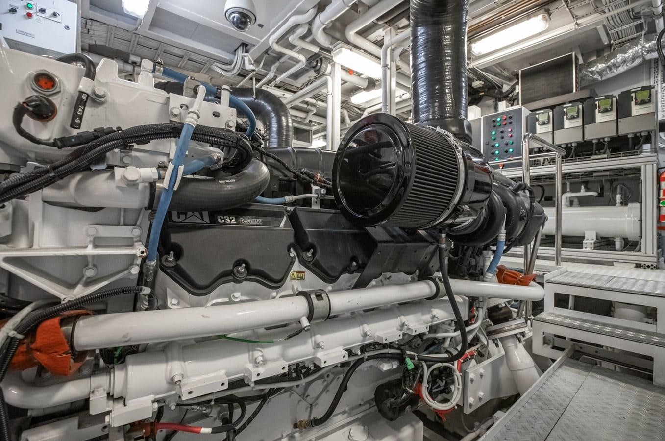 a machine with wires aboard NEVER ENOUGH Yacht for Sale