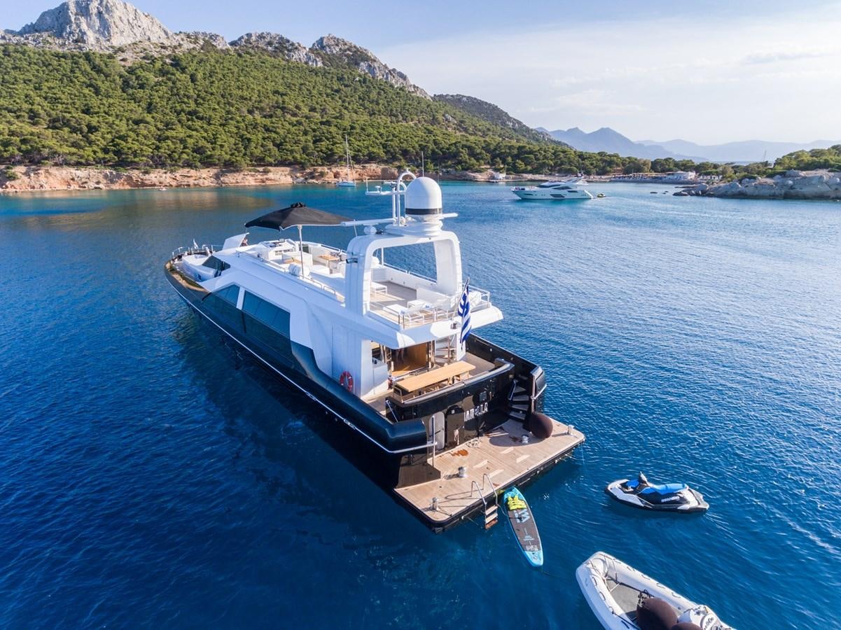 a boat on the water aboard AQUARELLA Yacht for Sale