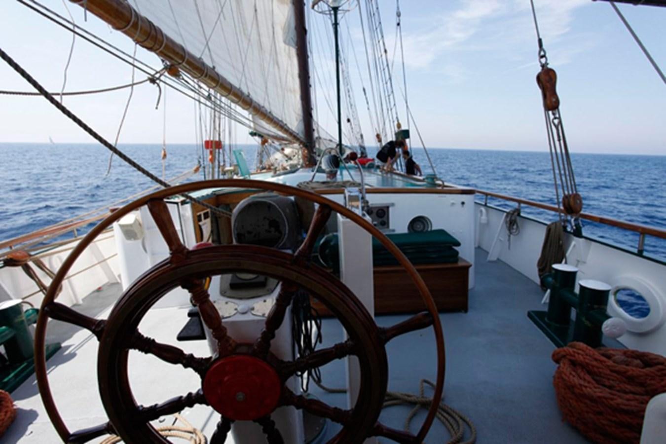 a boat on the water aboard SIR ROBERT BADEN POWELL Yacht for Sale