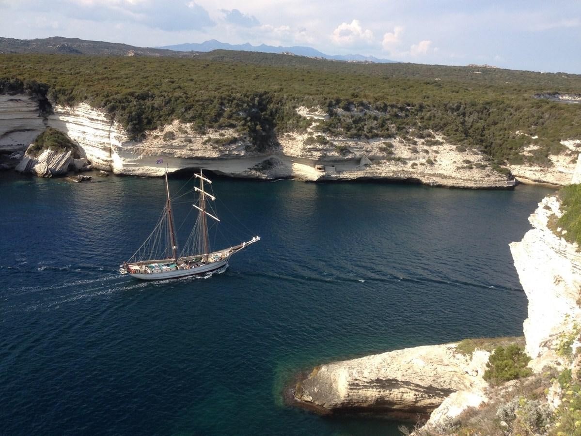 a boat on the water aboard SIR ROBERT BADEN POWELL Yacht for Sale
