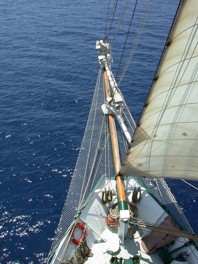 a large sailboat on the water aboard SIR ROBERT BADEN POWELL Yacht for Sale