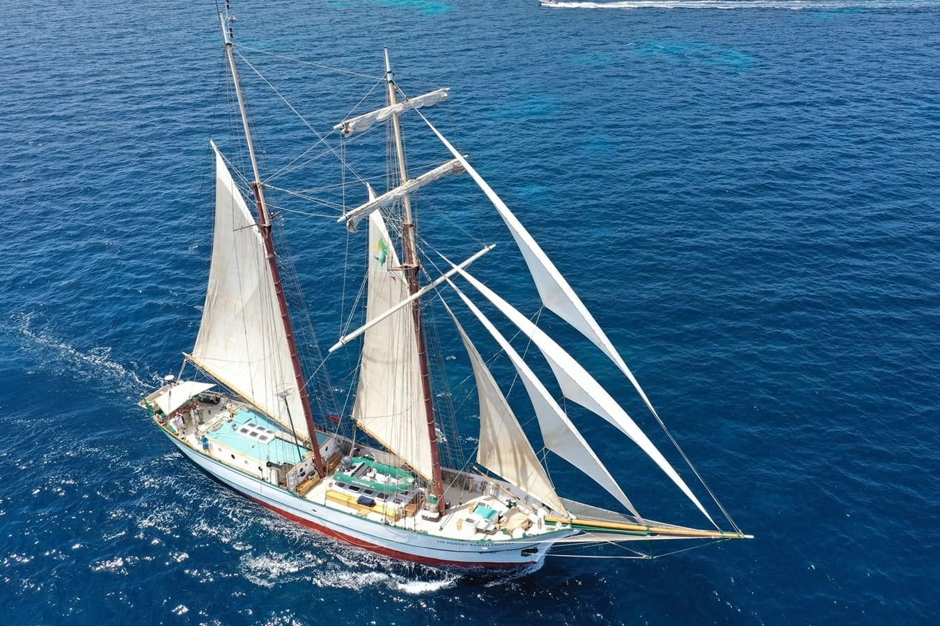 a sailboat in the water aboard SIR ROBERT BADEN POWELL Yacht for Sale