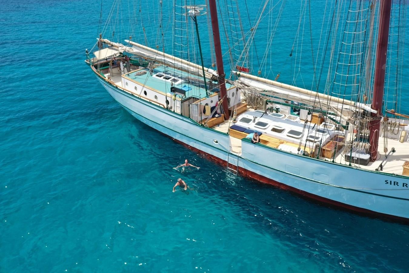 a large ship in the water aboard SIR ROBERT BADEN POWELL Yacht for Sale