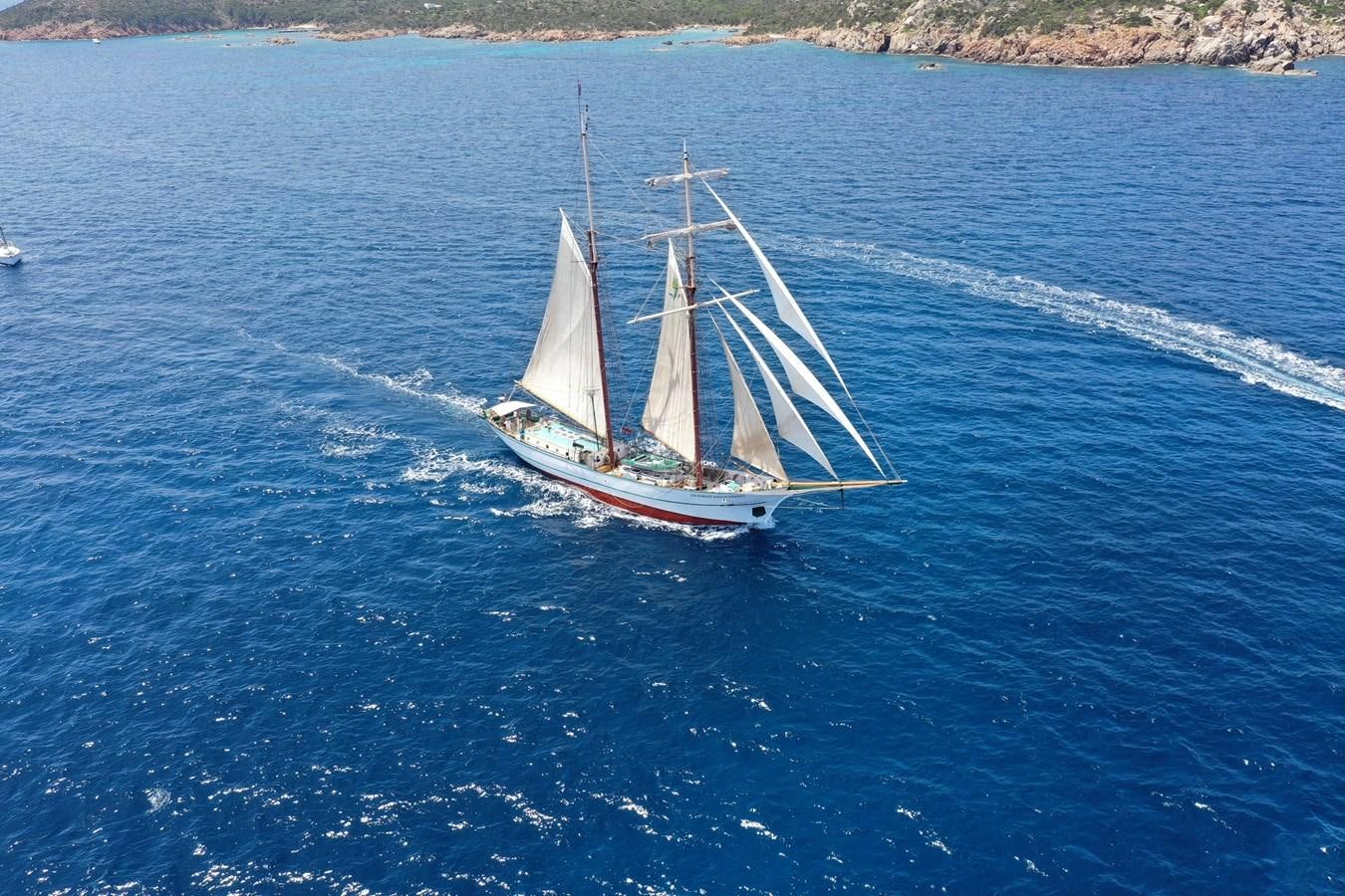 a sailboat on the water aboard SIR ROBERT BADEN POWELL Yacht for Sale