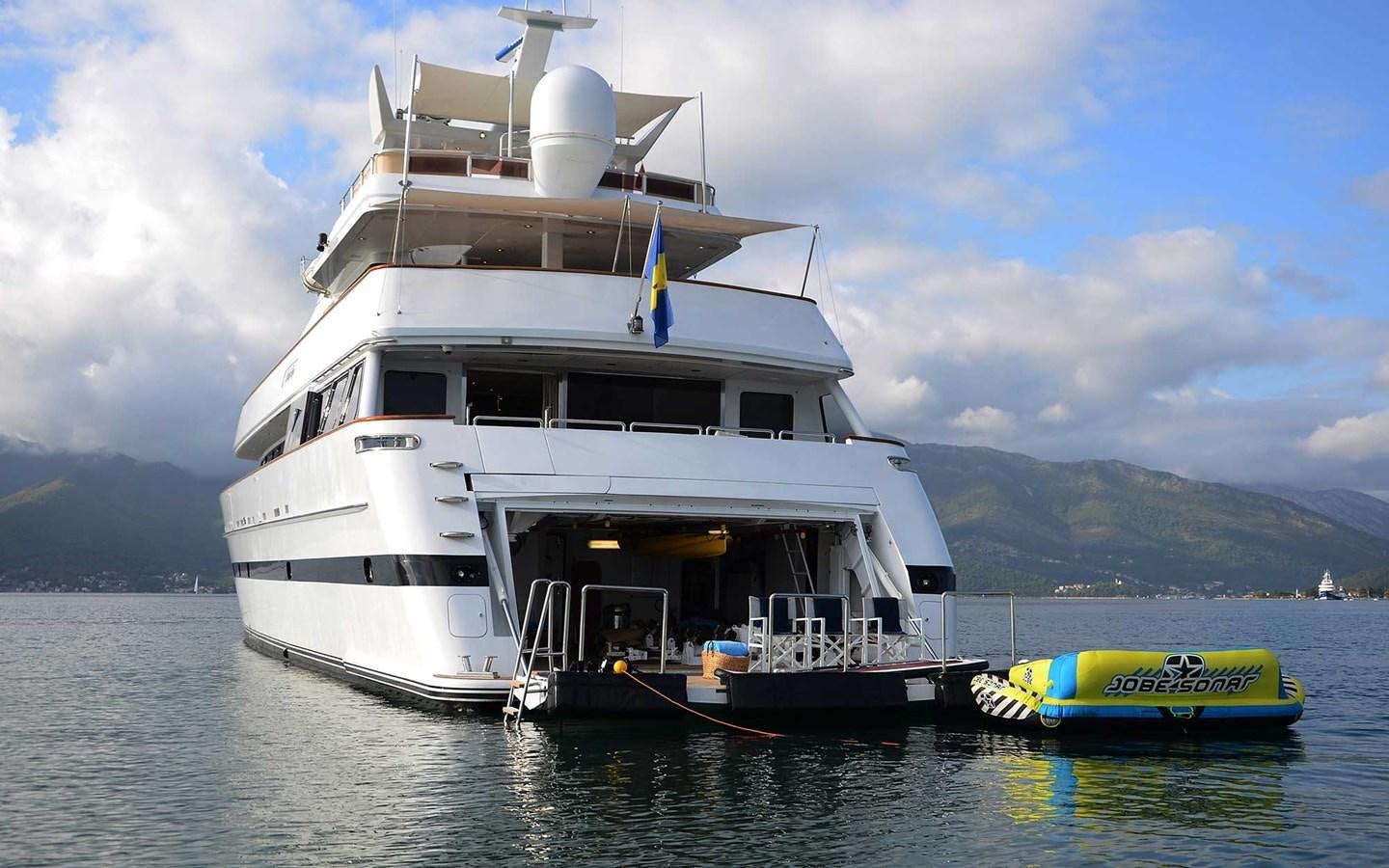 a boat on the water aboard LADYSHIP Yacht for Charter