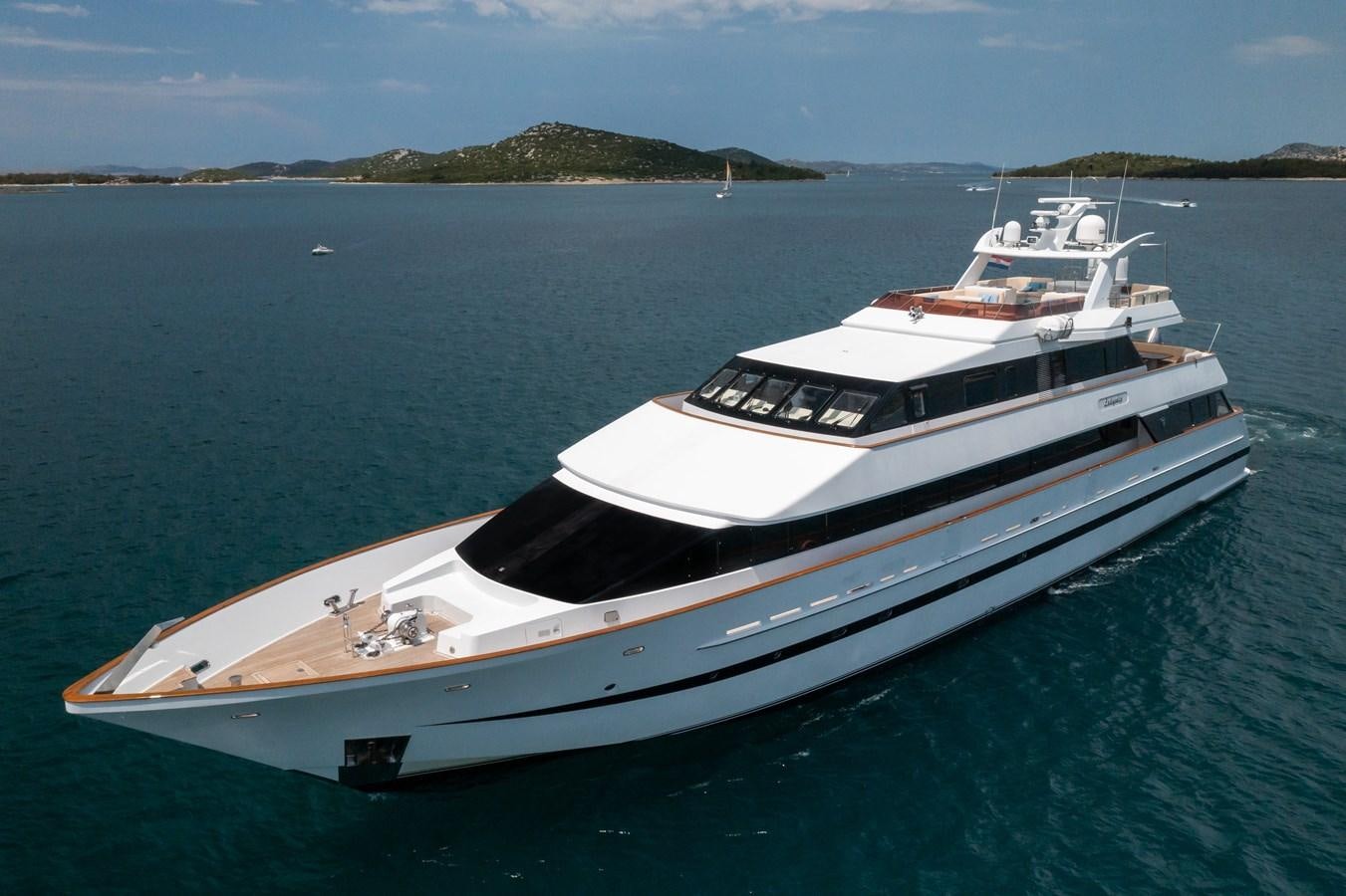 a boat on the water aboard LADYSHIP Yacht for Charter