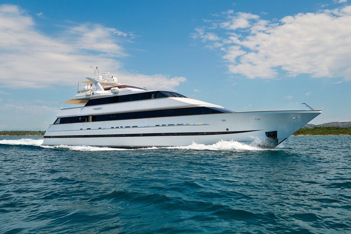 a boat on the water aboard LADYSHIP Yacht for Charter