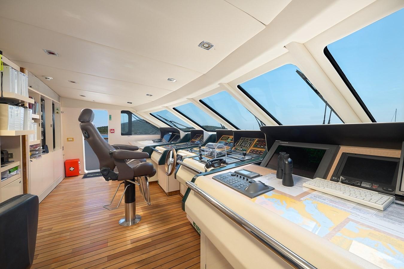 inside view of an airplane aboard LADYSHIP Yacht for Charter