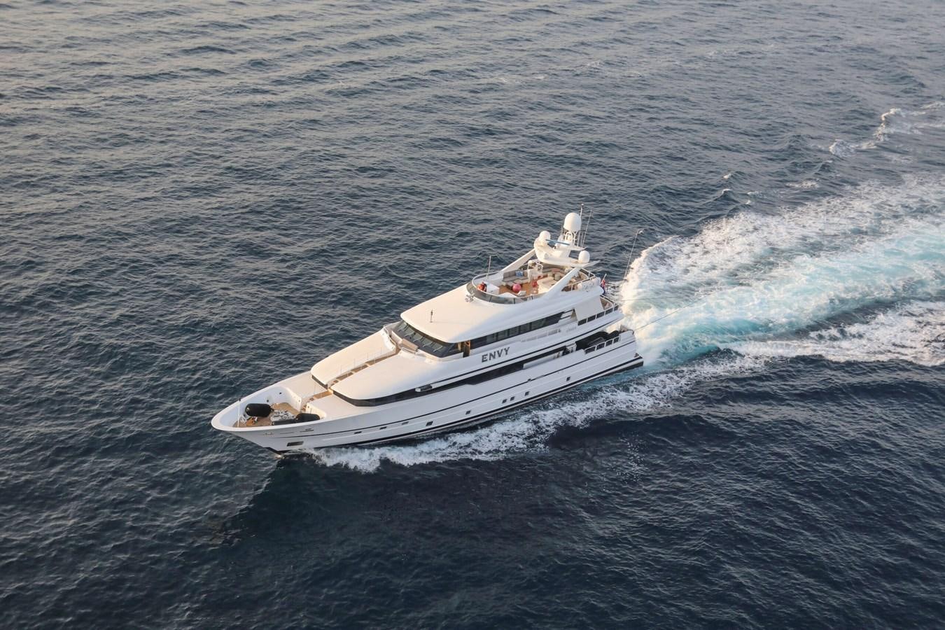 a boat in the water aboard ENVY Yacht for Sale