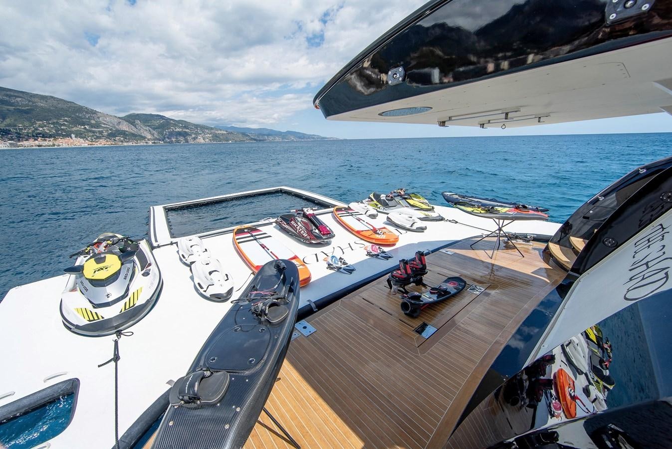 a boat with people on it aboard MAESTRO Yacht for Sale