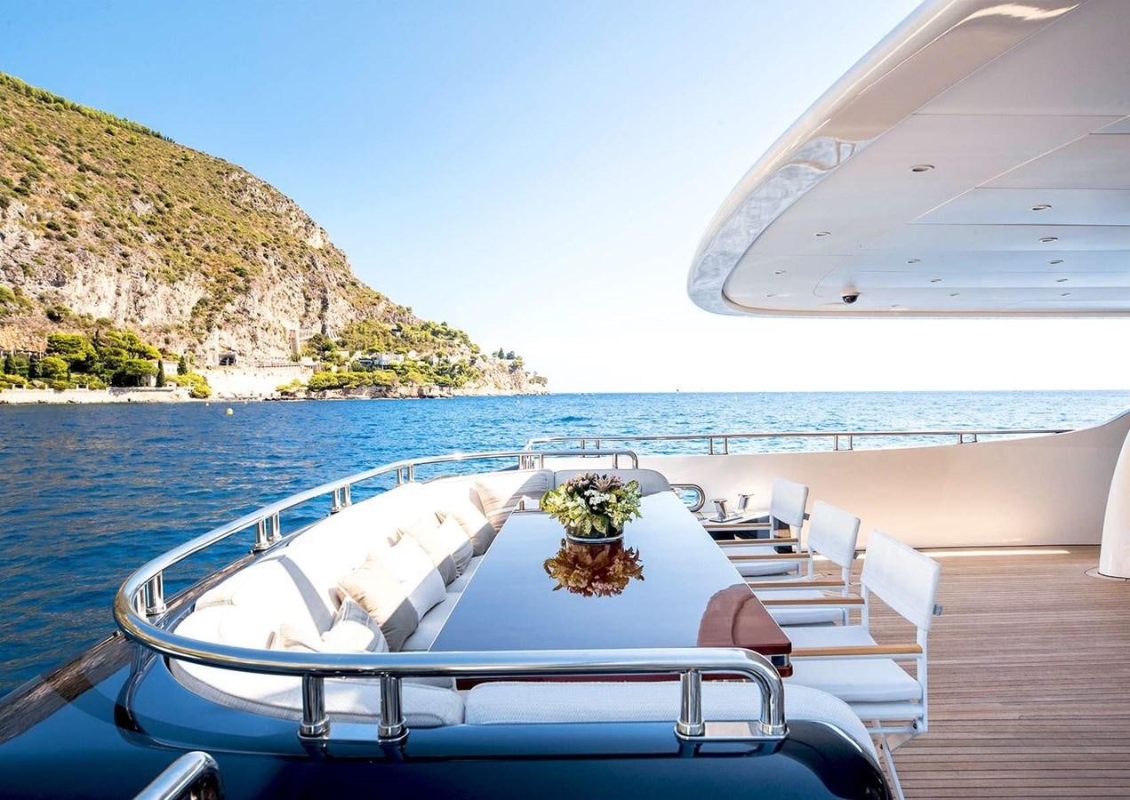 a boat on the water aboard MY WAY V Yacht for Charter