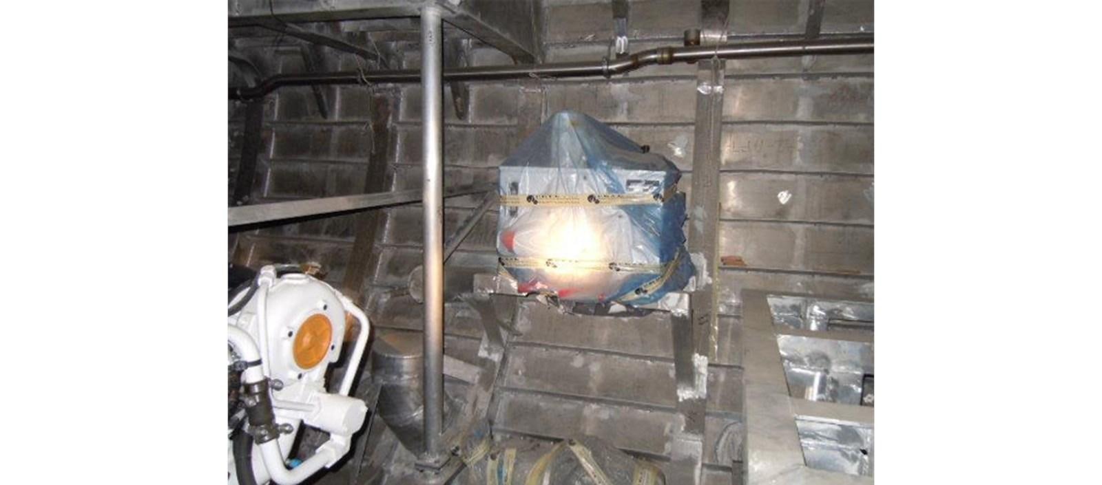 a collage of a fire aboard C-347 Yacht for Sale