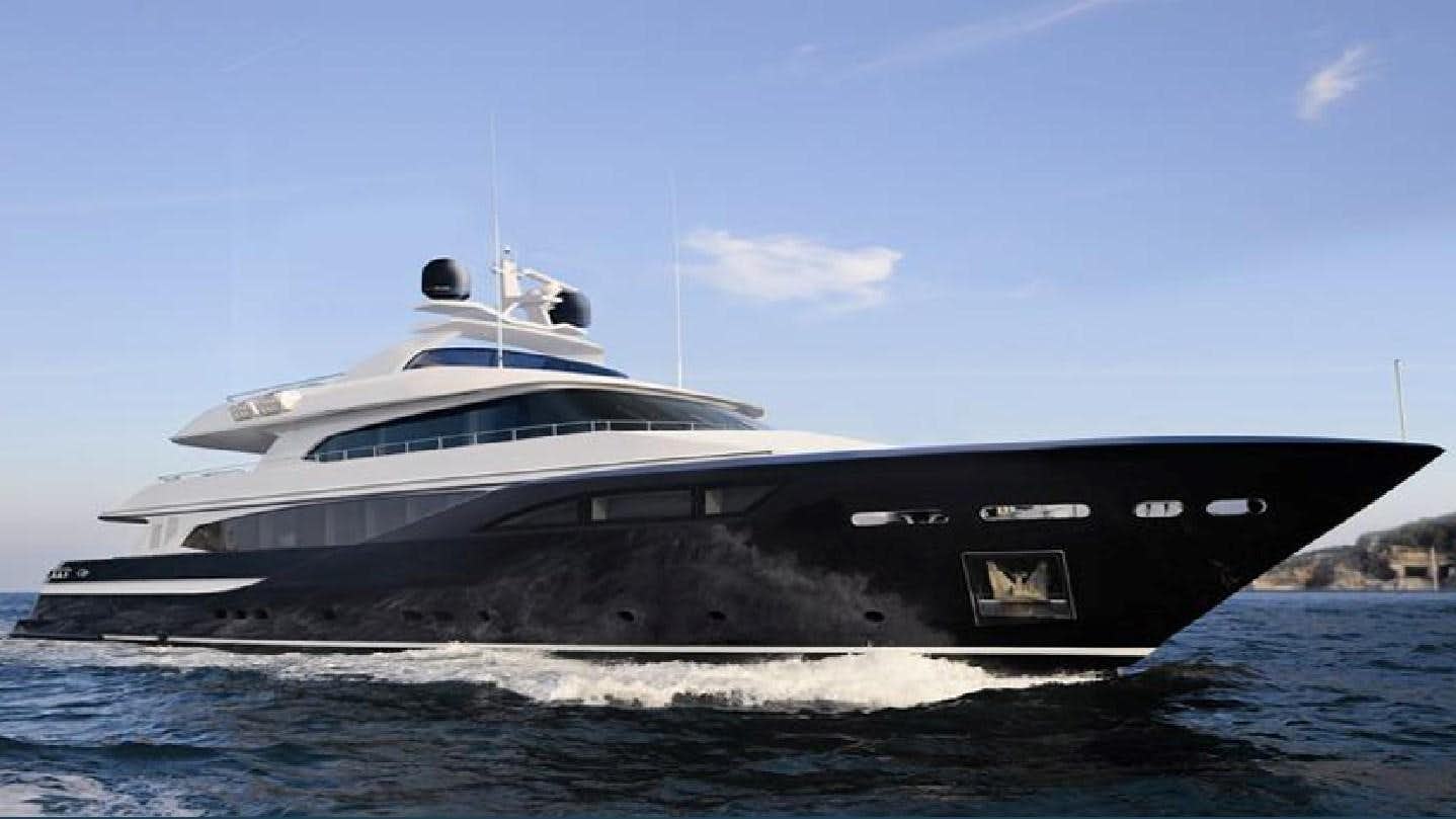 a large ship on the water aboard C-347 Yacht for Sale