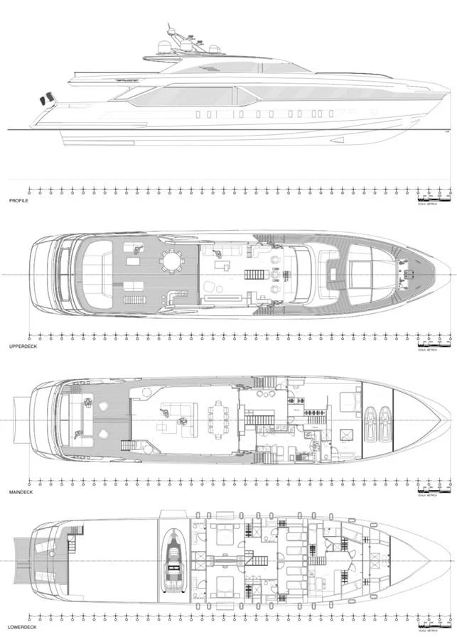 diagram, engineering drawing aboard LEGACY 40 Yacht for Sale