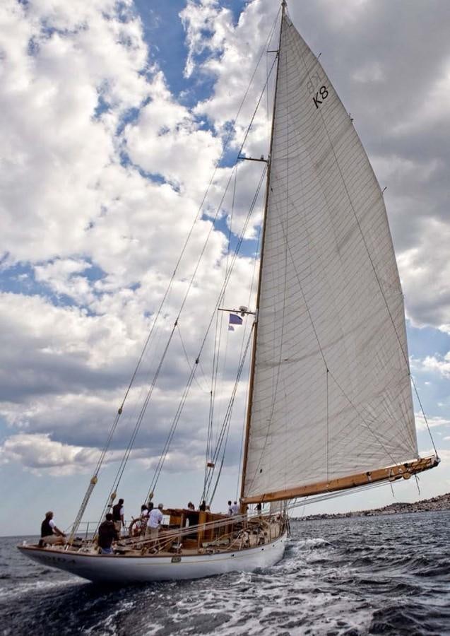 a sailboat on the water aboard CANDIDA Yacht for Sale