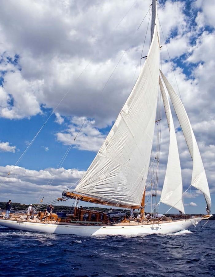 a sailboat on the water aboard CANDIDA Yacht for Sale