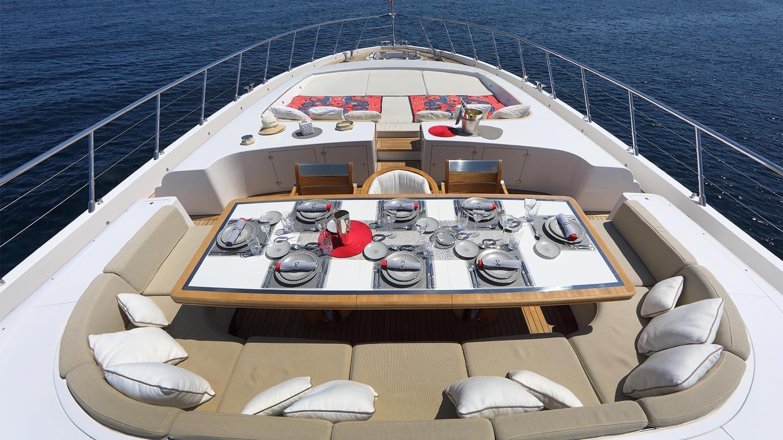 the inside of a boat aboard YOU & G Yacht for Sale