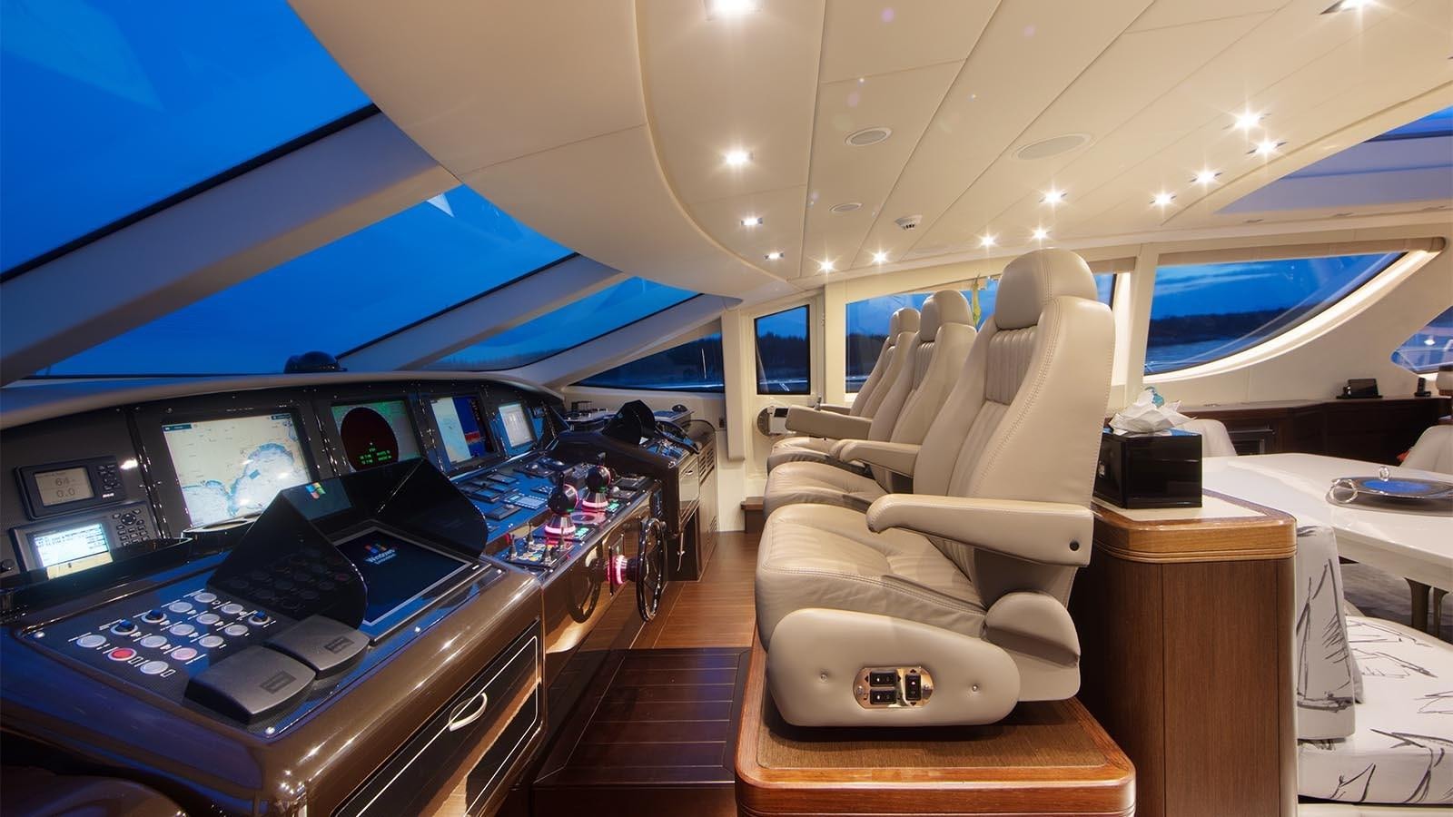 inside of an airplane aboard YOU & G Yacht for Sale