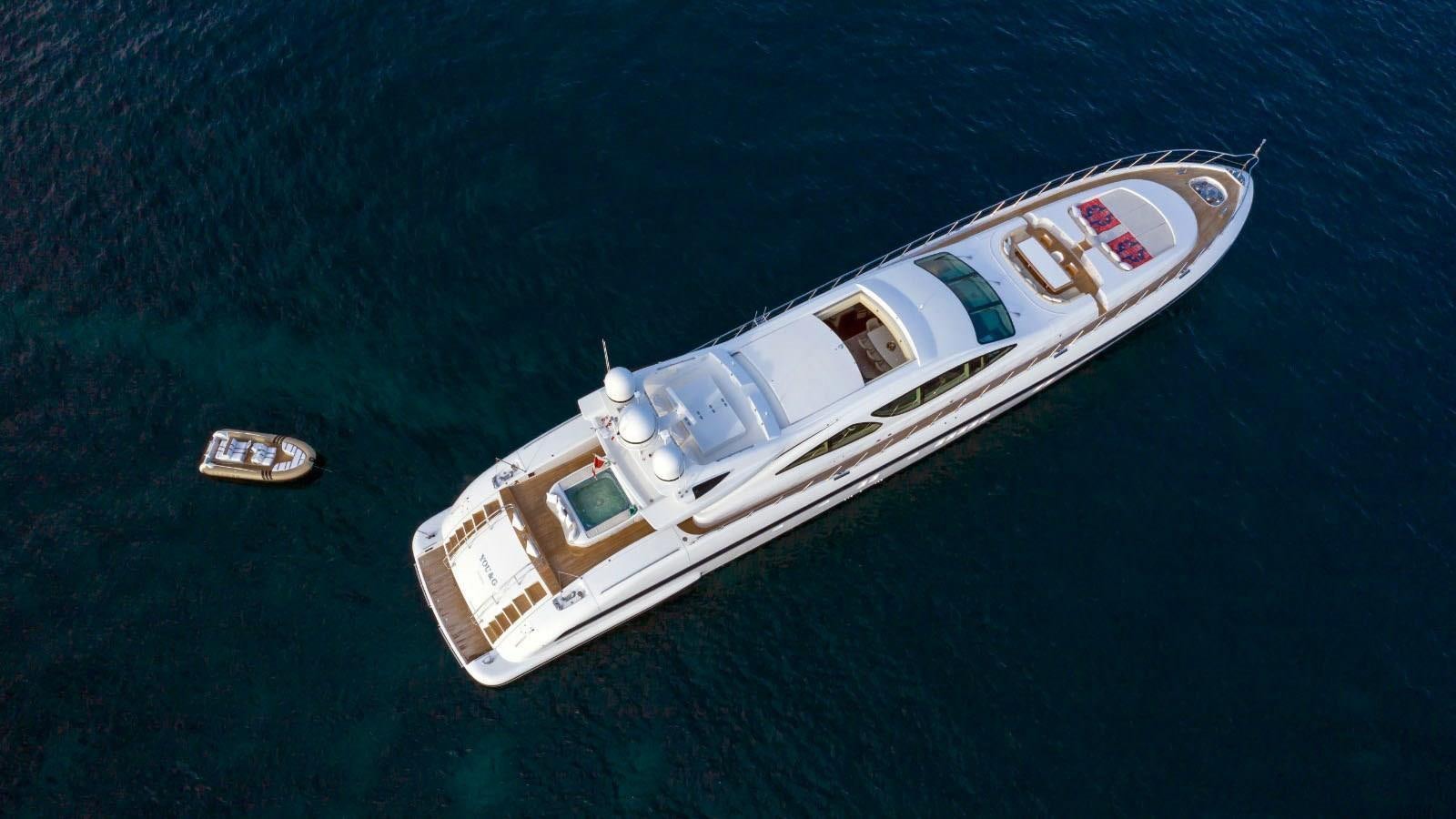 a boat in the water aboard YOU & G Yacht for Sale