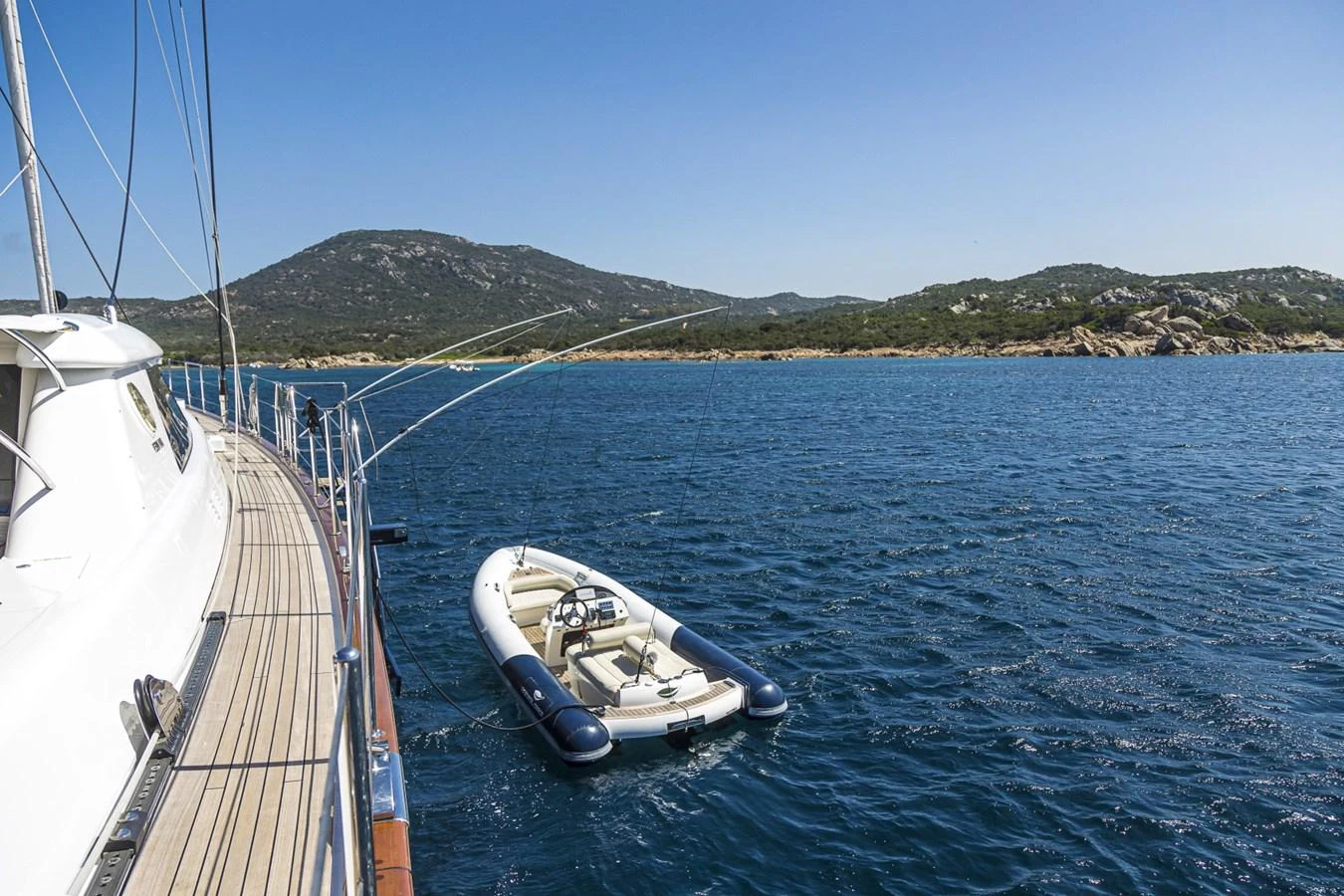 a boat on the water aboard STATE OF GRACE Yacht for Sale