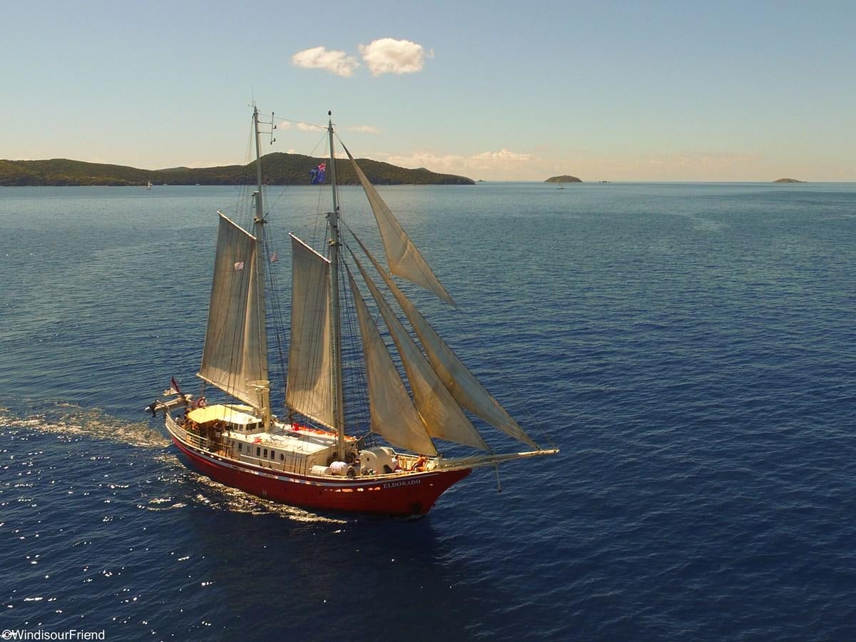 a sailboat on the water aboard ELDORADO Yacht for Sale