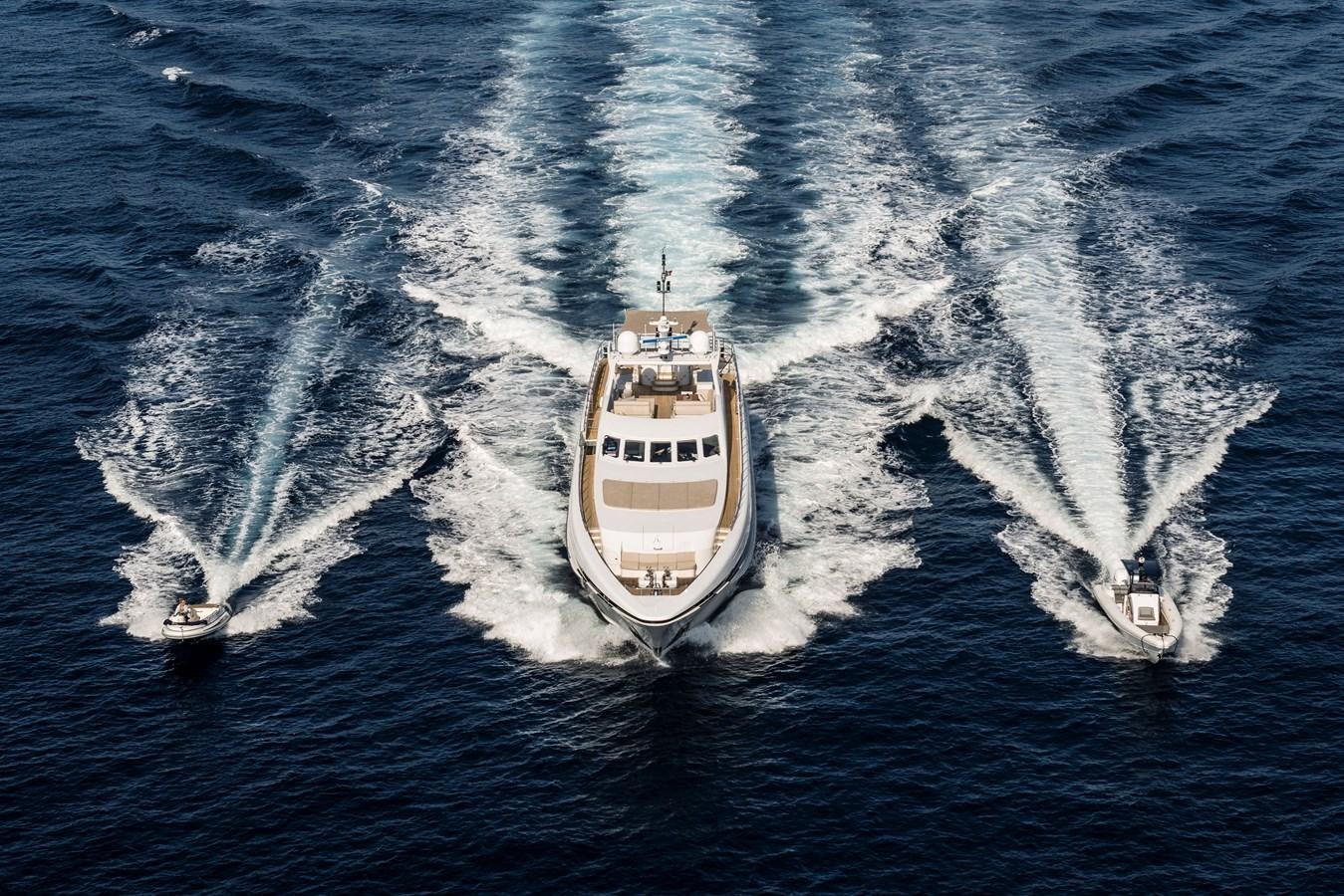 a boat on the water aboard ANGKALIA Yacht for Sale