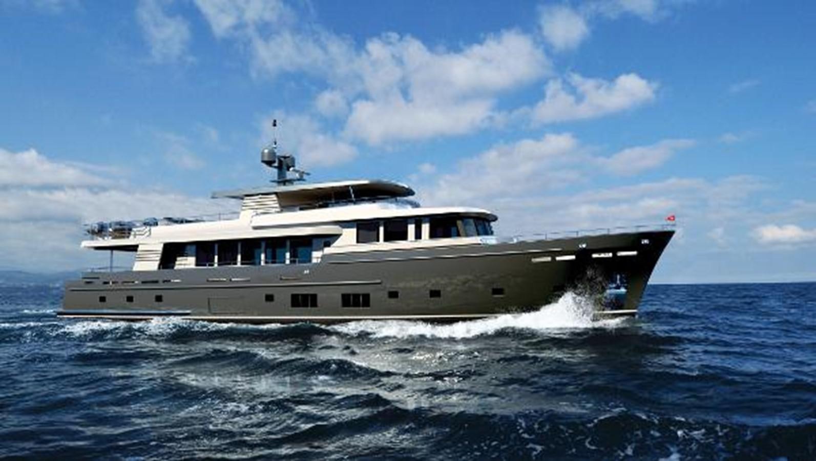 a boat in the water aboard 121FT EXPLORER 37 Yacht for Sale