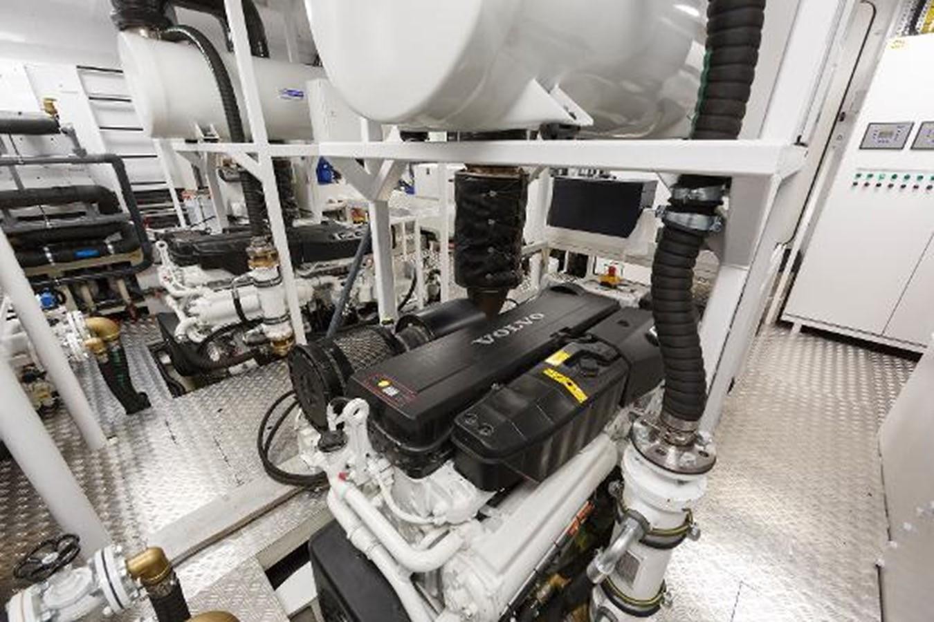 a machine with a large black cylinder aboard 121FT EXPLORER 37 Yacht for Sale