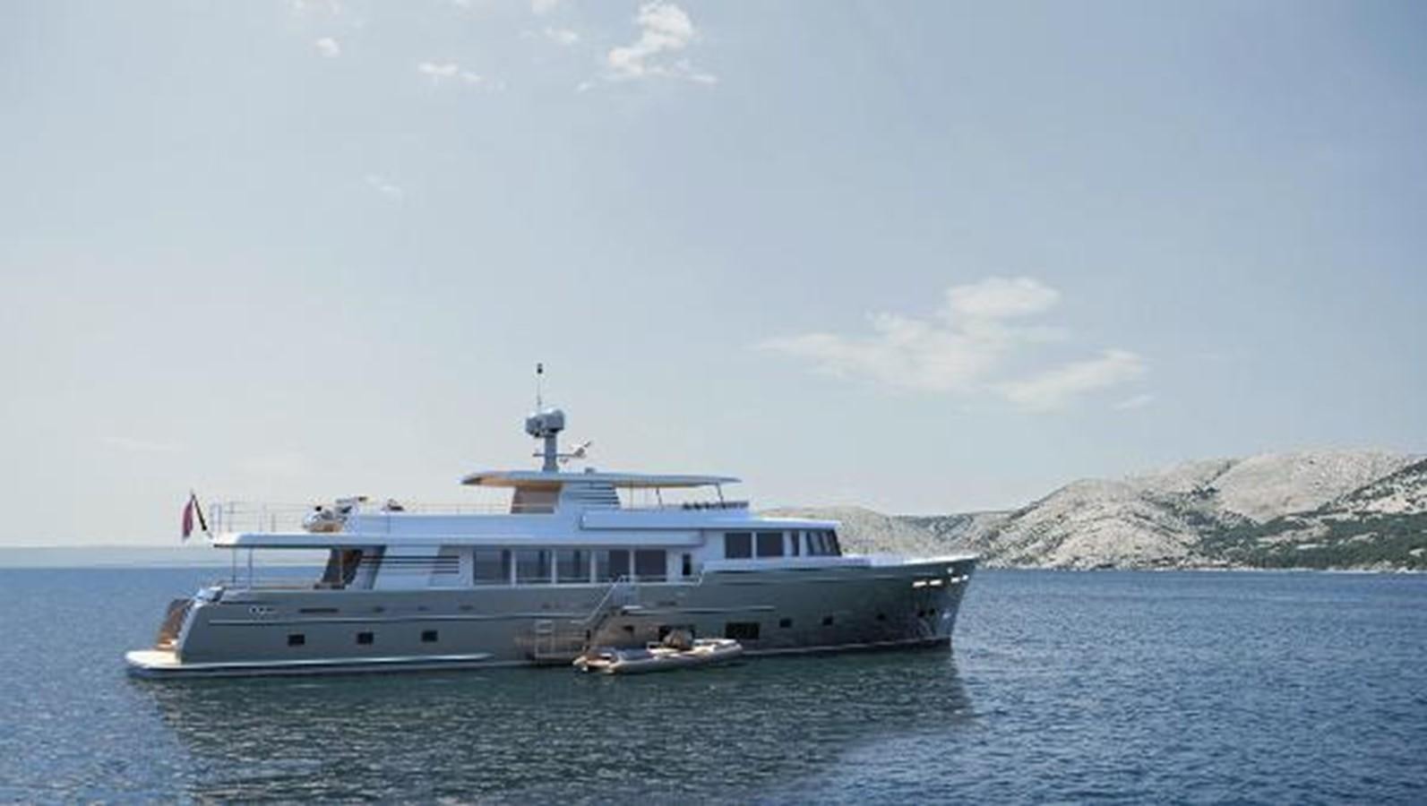 a boat on the water aboard 121FT EXPLORER 37 Yacht for Sale