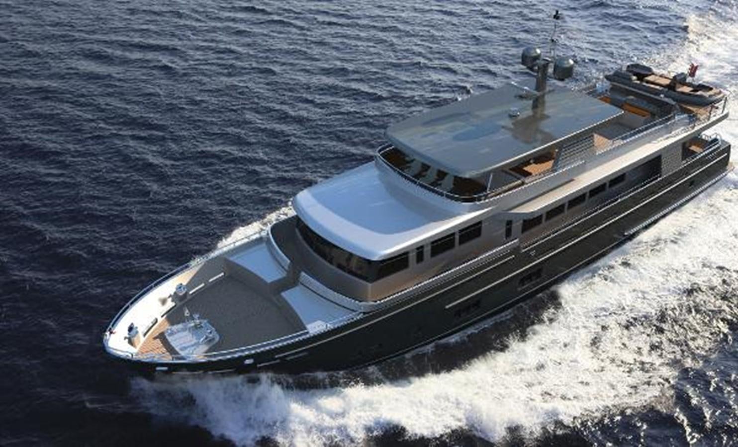 a boat on the water aboard 121FT EXPLORER 37 Yacht for Sale