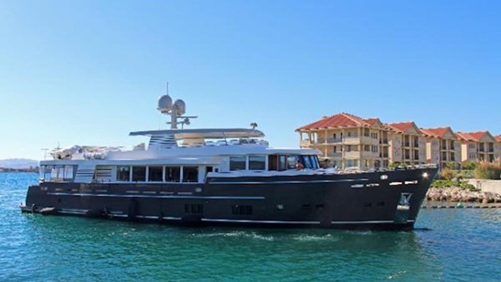 a boat on the water aboard 121FT EXPLORER 37 Yacht for Sale